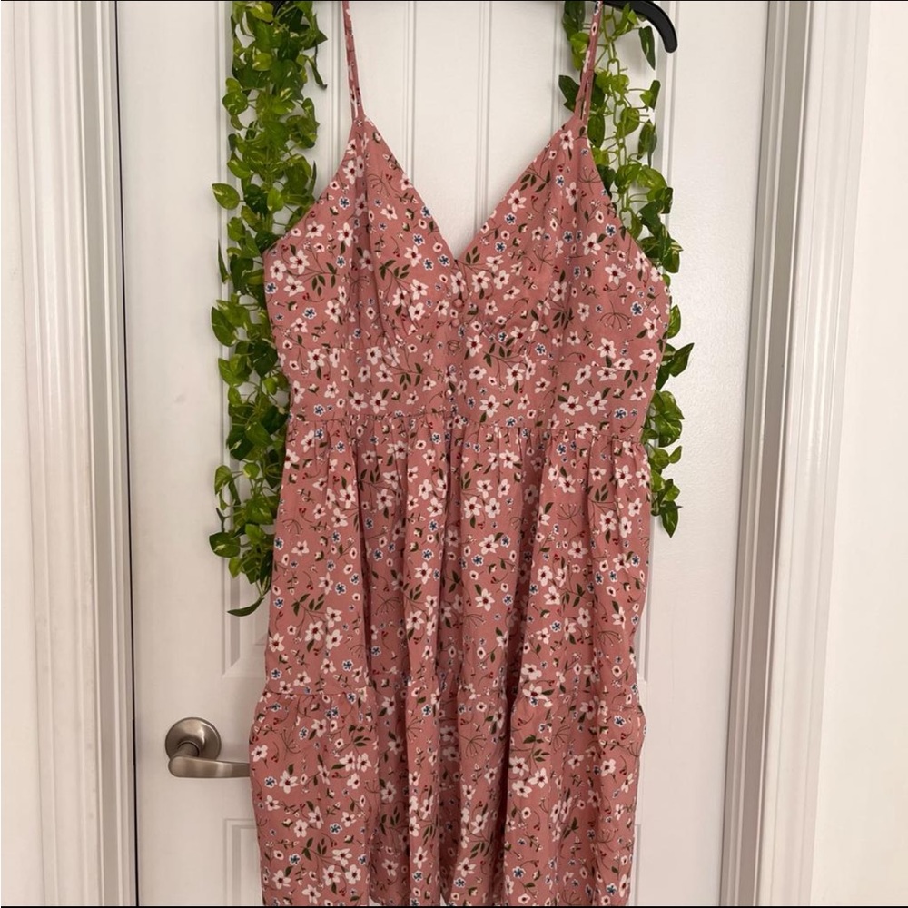 Pink Floral Dress